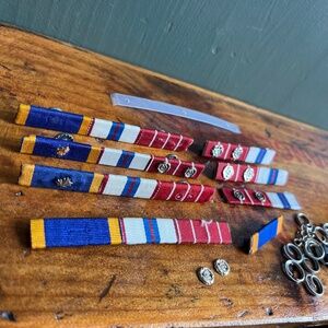 Vintage Lot of Military Medal Ribbon Bars